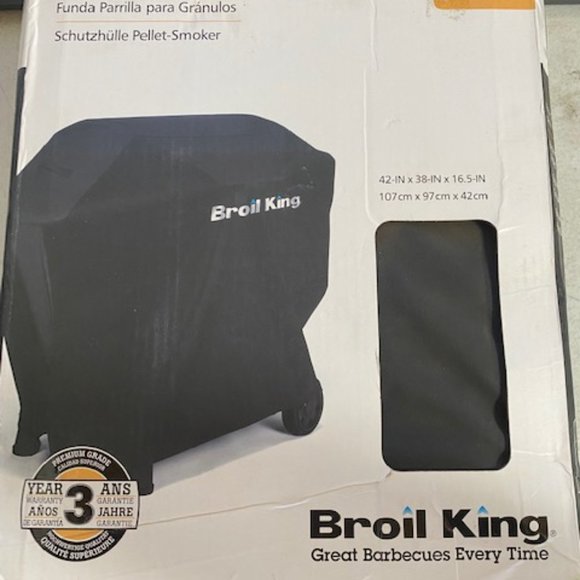 Broil King 67064 Select Fits Baron/Crown Pellet 400 Models Grill Cover, Black - Picture 1 of 7